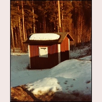 Klockarbäcken hållplats i mars 1979. Foto: Ulf Andersson. 