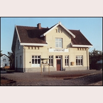 Lyrestad station i augusti 1982. Foto: Sven Olof Muhr. 