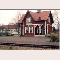 Sturefors station den 1 november 1989. Foto: Sven Olof Muhr. 