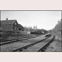 Tjunnaryd last- och hållplats 1960. Bild från Järnvägsmuseet. Foto: Sven Ove Lundberg. 