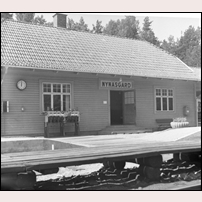 Nynäsgård station den 11 juni 1963. Foto: Björn Elthammar. 