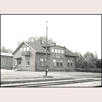 Hyltebruk station okänt år.  Foto: Sven Ove Lundberg. 