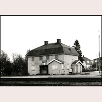 Korsberga station okänt år, tidigast 1974. Foto: Sven Ove Lundberg. 