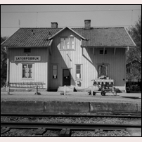 Latorpsbruk station på 1960-70-talet.  Foto: Lennart Klint. 