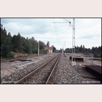 Herrhult station från söder den 21 augusti 1967. Foto: Björn Elthammar. 