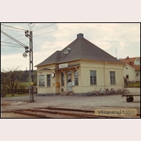 Kinnahult station 1968-1969. Bild från Järnvägsmuseet. Foto: Okänd. 