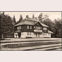 Hörken station troligen omkring 1920. Vykort från Bergströms förlag, Hörken. Foto: Okänd. 