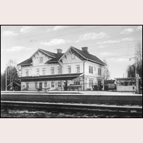 Bastuträsk omkring 1946. Bild från Järnvägsmuseet. Foto: Okänd. 