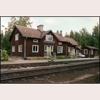 Medskogsheden station omkring 1967. Bild från Järnvägsmuseet. Foto: Okänd. 
