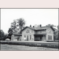 Marma station omkring 1960. Bild från Järnvägsmuseet. Foto: Okänd. 