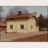 Storvreta station 1969. Bild från Järnvägsmuseet. Foto: Okänd. 