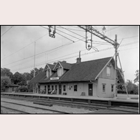 Väring gamla station omkring 1931. Bild från Västergötland Museum - Kyrkefalla Hembygdsförening. Foto: Joel Bengtsson. 