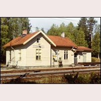 Gårdnäs station 1970-1971. Bild från Järnvägsmuseet. Foto: Okänd. 