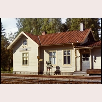Gårdnäs station 1970-1971. Bild från Järnvägsmuseet. Foto: Okänd. 