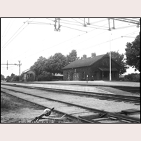 Arrie station på 1940-talet. Bild från Järnvägsmuseet. Foto: B. Ferm. 