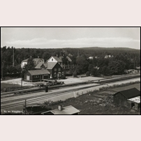 Viksjöfors station, sannolikt är vykortet från 1940-talet. Bild från Järnvägsmuseet. Foto: Okänd. 