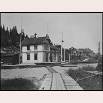 Sprängsviken station okänt år. Bild från Järnvägsmuseet. Foto: Oscar Ellquist, Stockholm. 