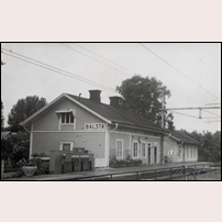 Bålsta station okänt år. Bild från Järnvägsmuseet. Foto: Okänd. 