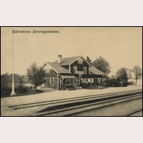 Gåvetorp station omkring 1912. Bild från Järnvägsmuseet. Foto: Okänd. 