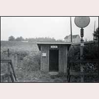 Hillen hållplats omkring 1960. Bild från Järnvägsmuseet. Foto: Okänd. 