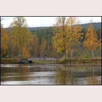 Bron över Sälmån invid Voxna bruk den 3 oktober 2019. Foto: Olle Thåström. 