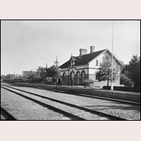 Blixterboda station omkring 1920. Bild från Järnvägsmuseet. Foto: Okänd. 