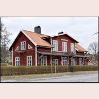 Arkösund station den 10 april 2019. Foto: Bengt Gustavsson. 