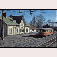 Åsträsk station den 8 maj 1975. Foto: Per Niklasson. 