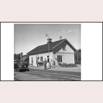 Tortuna station okänt år. Bild från Järnvägsmuseet. Foto: Okänd. 