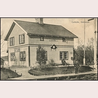 Gevsjön station på 1910-talet. Bild från Järnvägsmuseet. Foto: Okänd. 
