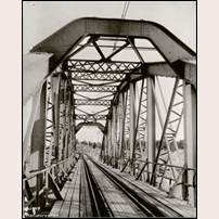 Kalixfors, gamla bron den 3 oktober 1919. Bild från Järnvägsmuseet. Foto: Okänd. 