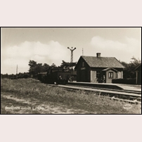 Gärds Lyngby omkring 1940. Okänt vykort från Järnvägsmuseet. Foto: Okänd. 