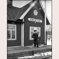 Ekestad station 1946. Bild från Kristianstads museum. Foto: Okänd. 