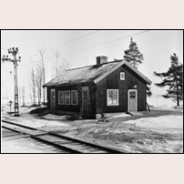 Säbylund station 1948. Bild från Järnvägsmuseet. Foto: Sven Ove Lundberg. 