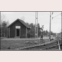 Avdala håll- och lastplats 1938. Delförstoring av föregående bild.  Foto: Okänd. 