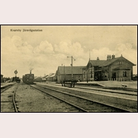 Kvarnby station okänt år. Bild från Järnvägsmuseet. Foto: Axel Pehrsson. 