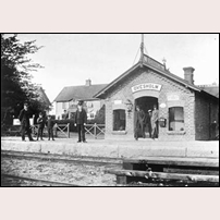 Ovesholm station okänt år. Bild från Regionmuseet Kristianstad. Foto: Okänd. 