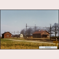 Arrie station 1971. Bild från Järnvägsmuseet. Foto: Okänd. 