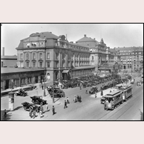 Stockholm C omkring 1920. Bild från Järnvägsmuseet. Foto: Okänd. 