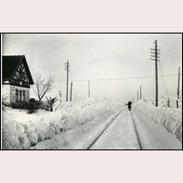 Tungan hållplats- och banvaktsstuga 1929. Bild från Järnvägsmuseet. Foto: Okänd. 