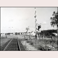Klaffbron 1960. Bilden är tagen i riktning mot Vellinge. Bild från Järnvägsmuseet. Foto: Okänd. 
