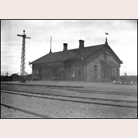 Glemmingebro station okänt år. Bild från Järnvägsmuseet. Foto: Larsson, Borrby. 