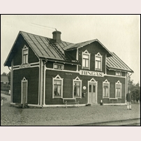 Ringås station omkring 1920. Bild från Järnvägsmuseet. Foto: Okänd. 