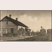Simlinge station på ett vykort skrivet 1903. Foto: Okänd. 