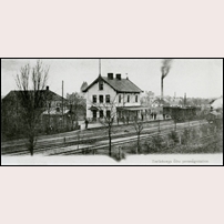 Trelleborg Övre station omkring 1901. Bild från Järnvägsmuseet. Foto: Okänd. 