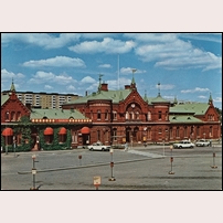 Borås C station omkring 1965. Bild från Järnvägsmuseet. Foto: Alf Bokgren. 