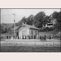 Sundholmen station på 1880-talet. Bild från Järnvägsmuseet. Foto: Okänd. 