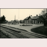 Vadensjö station 1938. Bild från Järnvägsmuseet. Foto: Okänd. 
