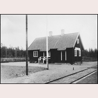 Byggevallen station omkring 1928. Bild från Järnvägsmuseet. Foto: Okänd. 