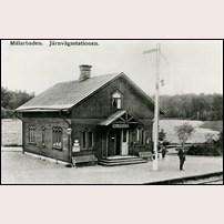 Mälarbaden station på 1910-talet. Okänt vykort från Järnvägsmuseet. Foto: Okänd. 